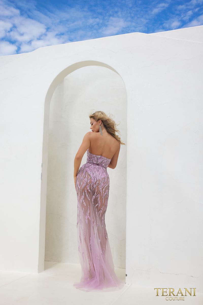 Terani Prom Dress 241P2168 - Lilac Silver