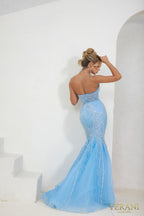 Terani Prom Dress 241P2171 - Denim