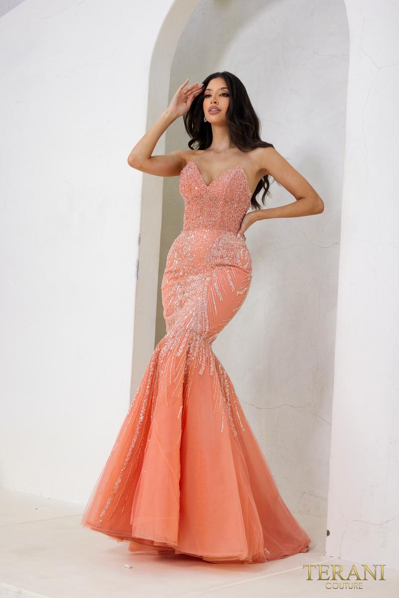 Terani Prom Dress 241P2171 - Orange