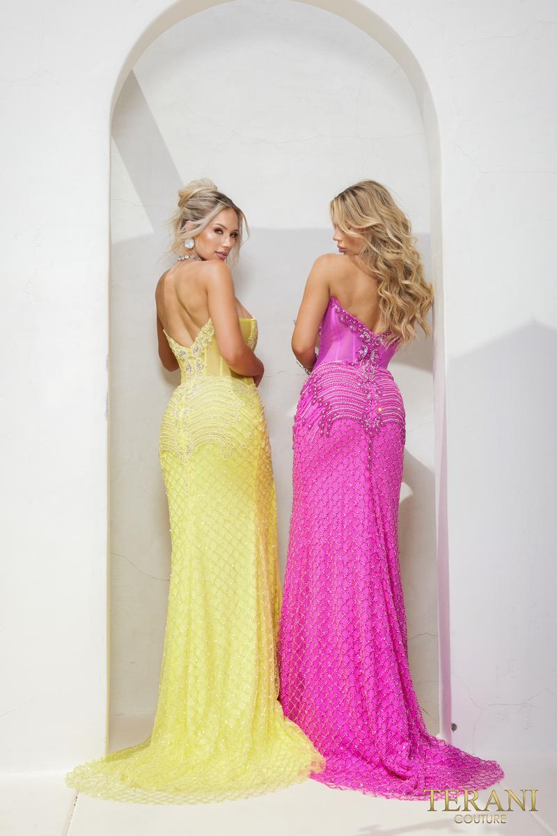 Terani Prom Dress 241P2208 - Yellow