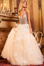 Jovani Signature Collection 24255 - Nude/Silver