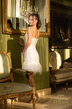 Terani Cocktail Dress 242C3046 - Ivory