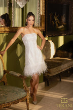 Terani Cocktail Dress 242C3046 - Ivory