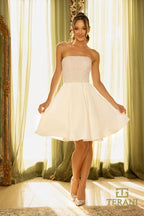 Terani Cocktail Dress 242C3055 - Ivory