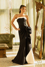 Terani Evenings Dress 242E3151 - White Black