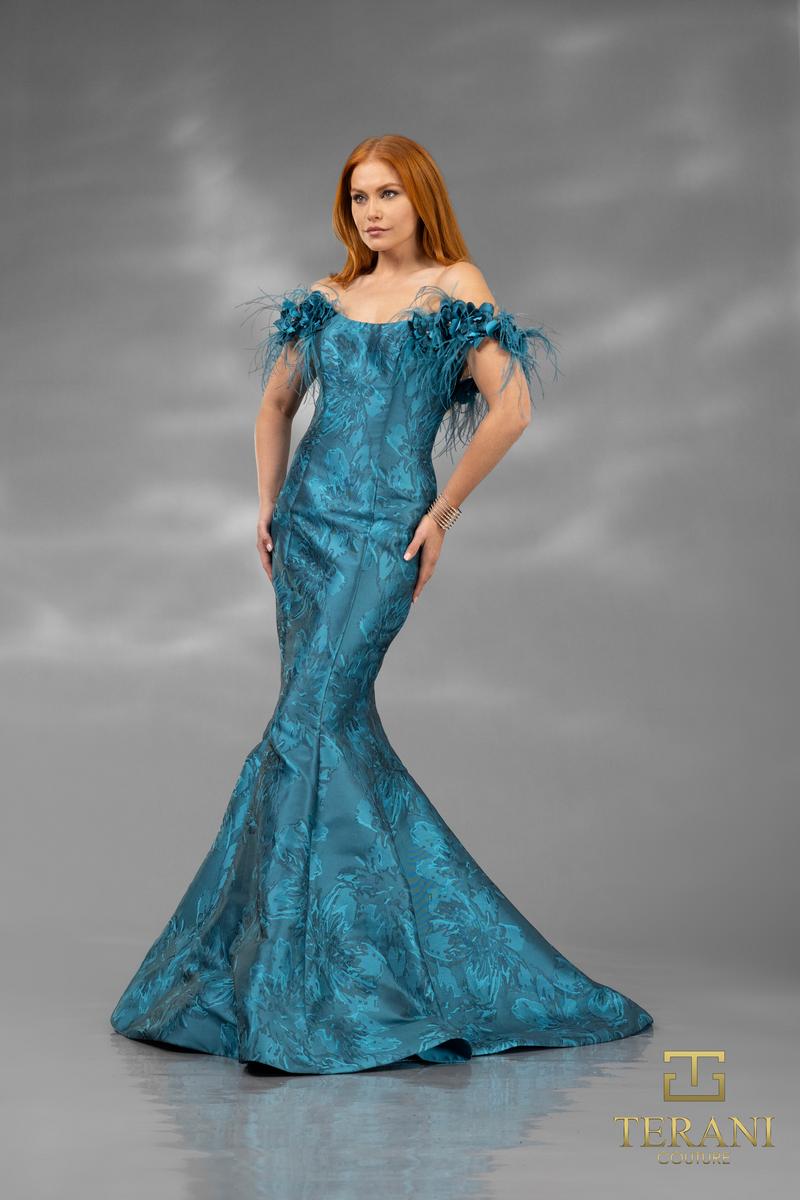 Terani Evenings Dress 242E3160 - Pine