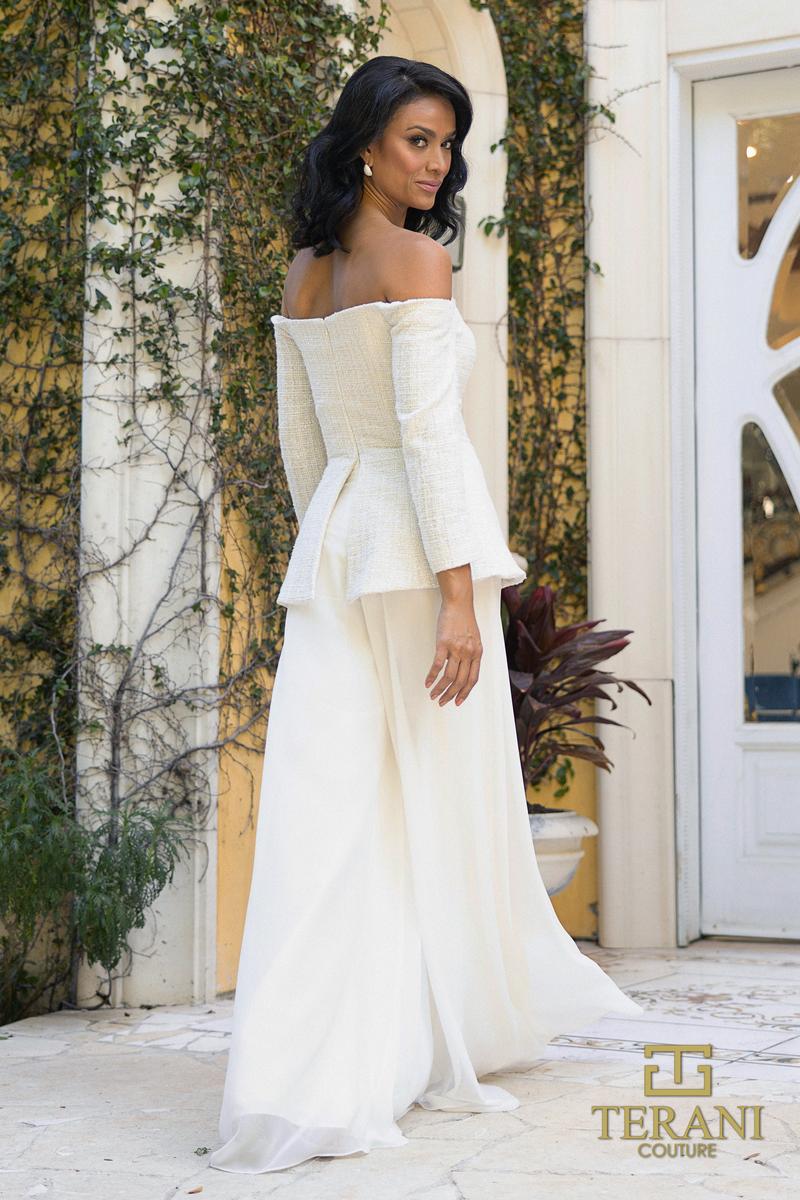 Terani Couture Evening 242E3185 - Ivory