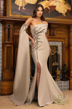 Terani Mother of the Bride Dress 242M3311 - Taupe