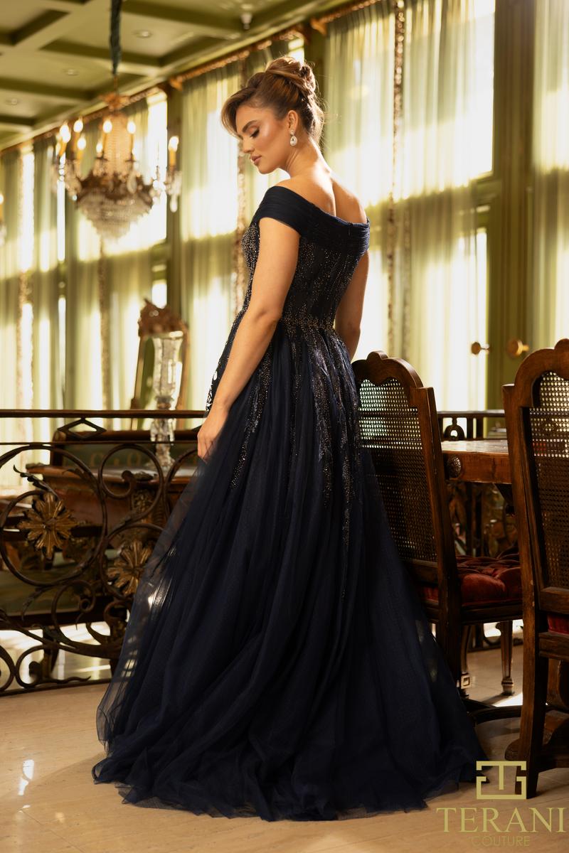 Terani Mother of the Bride Dress 242M3347 - Navy