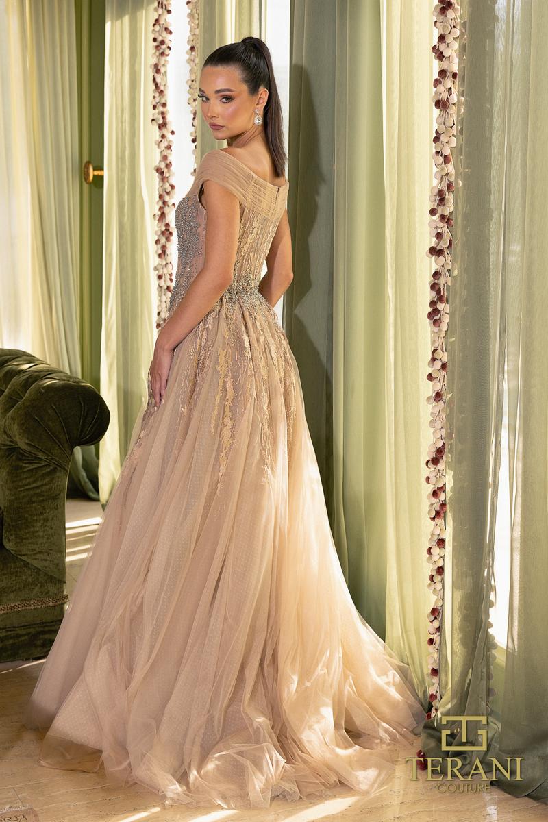 Terani Mother of the Bride Dress 242M3347 - Taupe