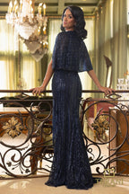 Terani Mother of the Bride Dress 242M3375 - Navy