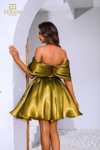 Terani Cocktail Dress 251C4045 - Gold