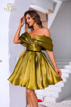 Terani Cocktail Dress 251C4045 - Gold