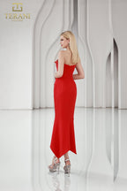 Terani Cocktail Dress 251C4173 - Red-Fuchsia