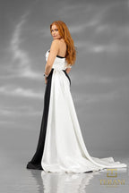 Terani Evenings Dress 251E4205 - black ivory