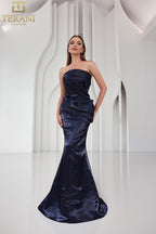 Terani Evenings Dress 251E4231 - Indigo