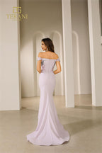 Terani Evenings Dress 251E4237 - Lilac Grey