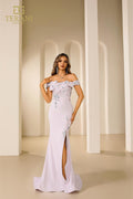 Terani Evenings Dress 251E4237 - Lilac Grey