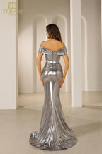 Terani Evenings Dress 251E4568 - Silver