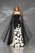 Terani Pageant Dress 251GL4184 - Black Ivory