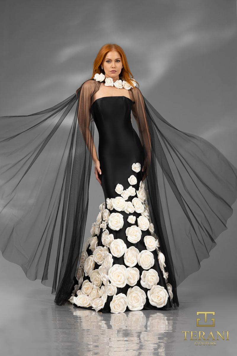 Terani Pageant Dress 251GL4184 - Black Ivory