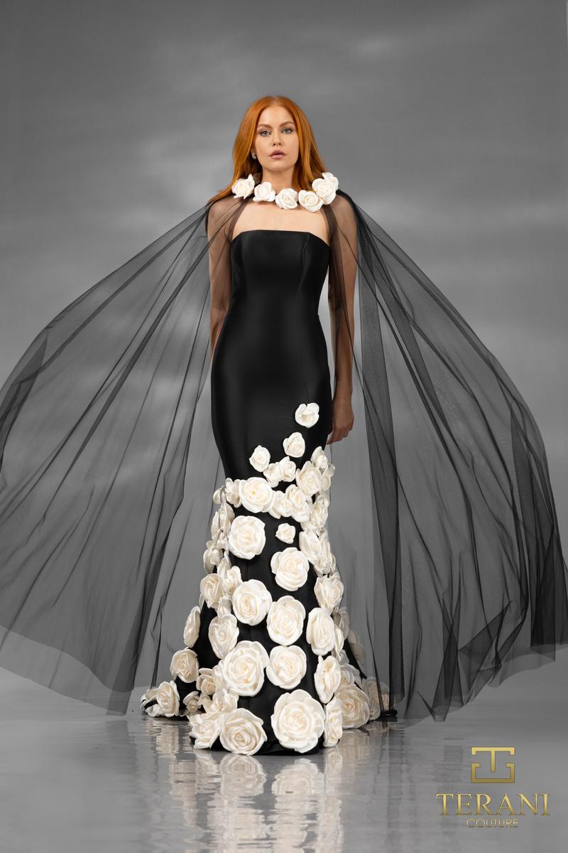 Terani Pageant Dress 251GL4184 - Black Ivory