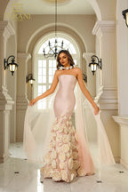 Terani Pageant Dress 251GL4184 - Blush Ivory