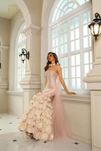 Terani Pageant Dress 251GL4184 - Blush Ivory
