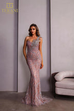 Terani Pageant Dress 251GL4315 - Rose Gold