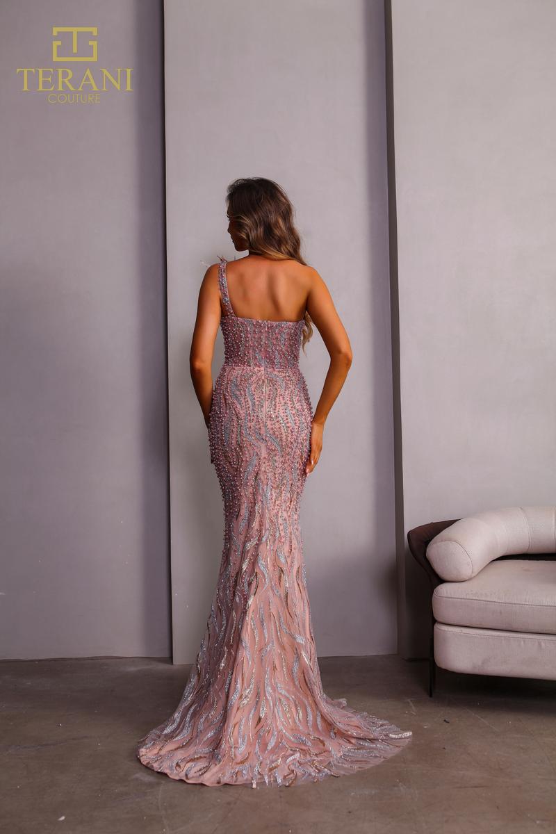 Terani Pageant Dress 251GL4315 - Rose Gold