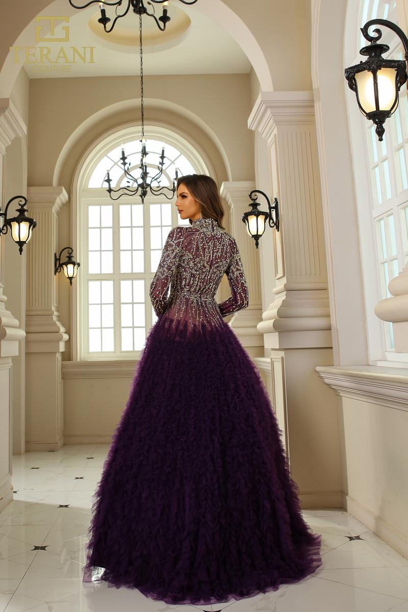 Terani Pageant Dress 251GL4318 - Amethyst Nude