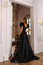 Terani Pageant Dress 251GL4357 - Black