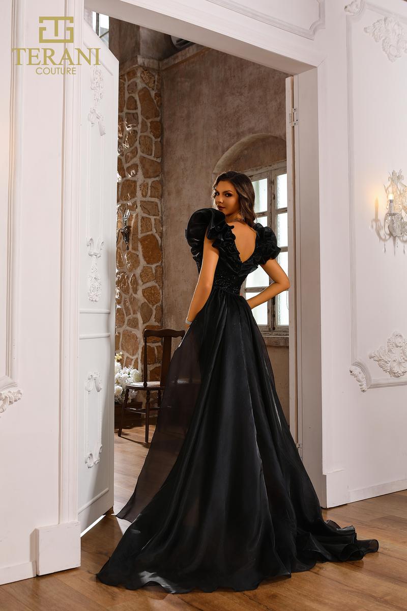 Terani Pageant Dress 251GL4357 - Black
