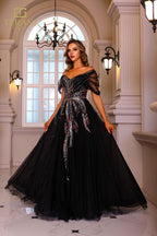 Terani Mother of the Bride Dress 251M4411 - Black Multi