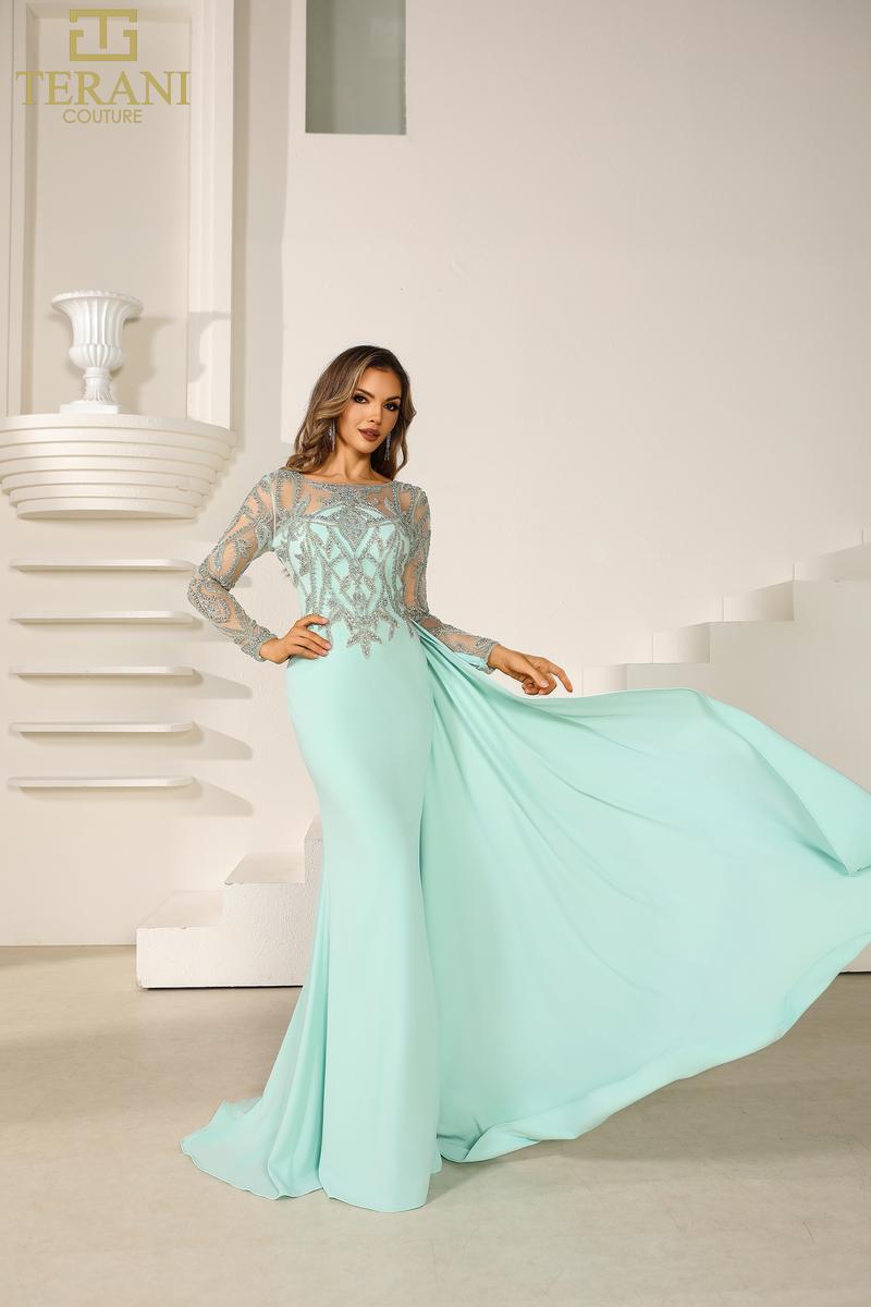 Terani Mother of the Bride Dress 251M4420 - Sage