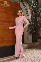 Terani Mother of the Bride Dress 251M4422 - Dust Rose