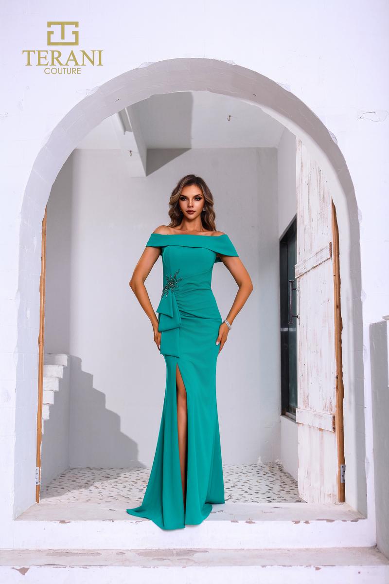 Terani Mother of the Bride Dress 251M4444 - Green