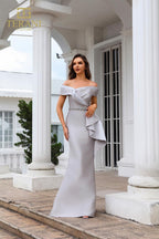 Terani Mother of the Bride Dress 251M4452 - Taupe/Silver