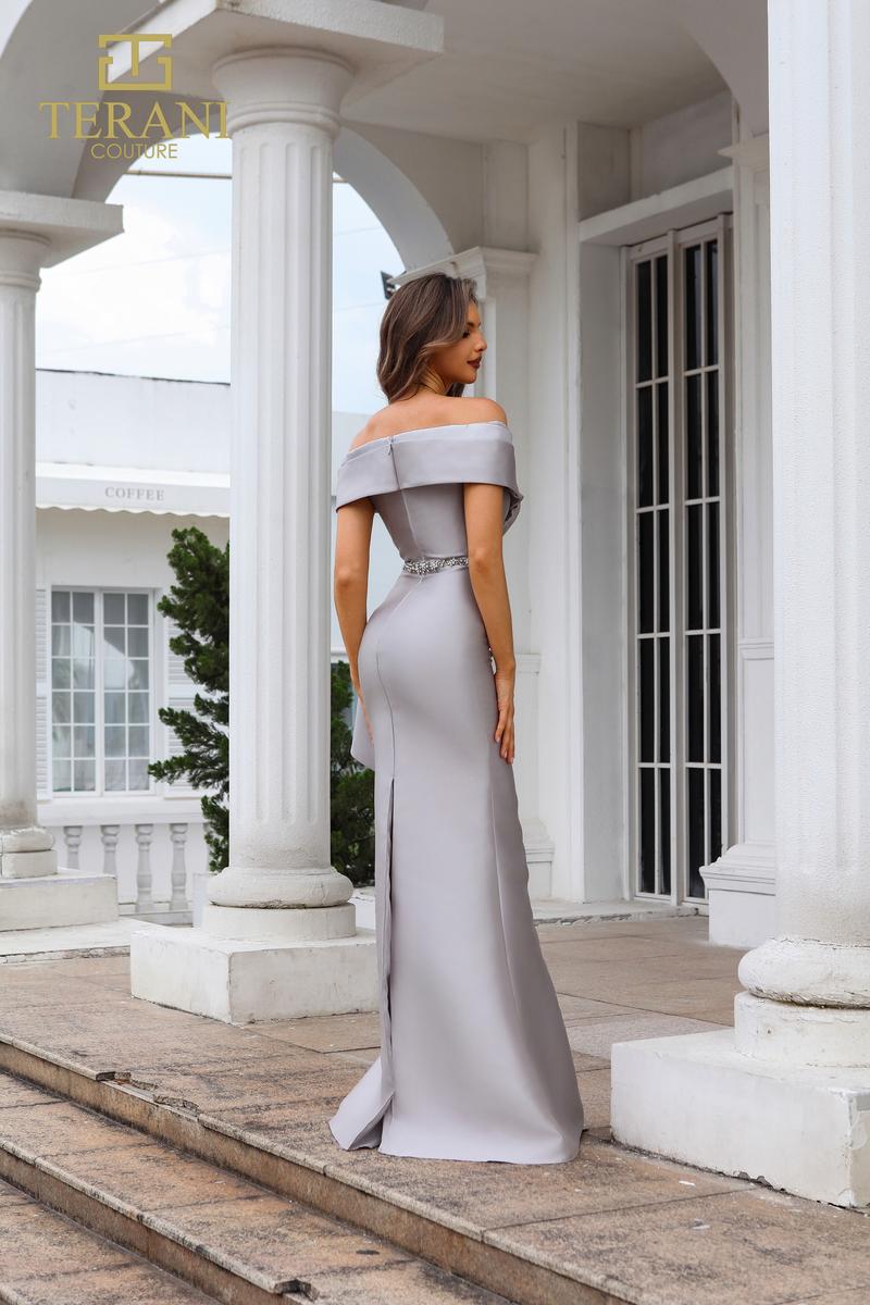 Terani Mother of the Bride Dress 251M4452 - Taupe/Silver