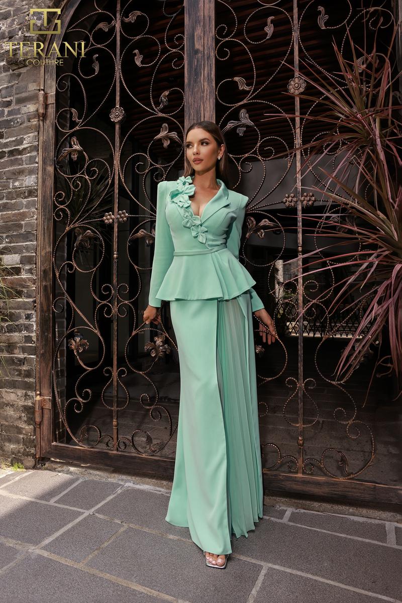 Terani Mother of the Bride Dress 251M4572 - Sage