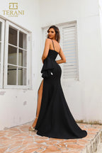 Terani Prom Dress 251P4006 - Black White
