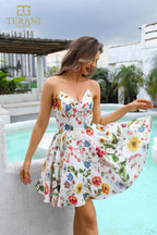 Terani Prom Dress 251P4374 - Ivory Multi