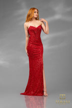 Terani Prom Dress 251P4519 - Red