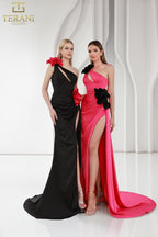 Terani Prom Dress 251P4530 - Pink Black