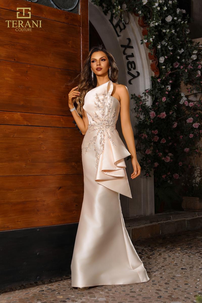 Terani Evenings Dress 251E4265 - Champagne