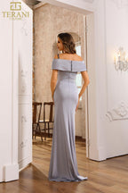 Terani Evenings Dress 251E4587 - Grey