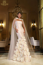 Terani Pageant Dress 251GL4184 - Blush Ivory