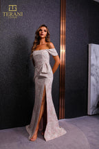 Terani Mother of the Bride Dress 251M4435 - Lilac Gold