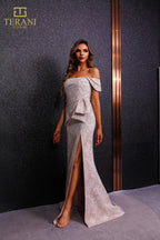 Terani Mother of the Bride Dress 251M4435 - Lilac Gold