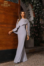 Terani Mother of the Bride Dress 251M4446 - Platinum
